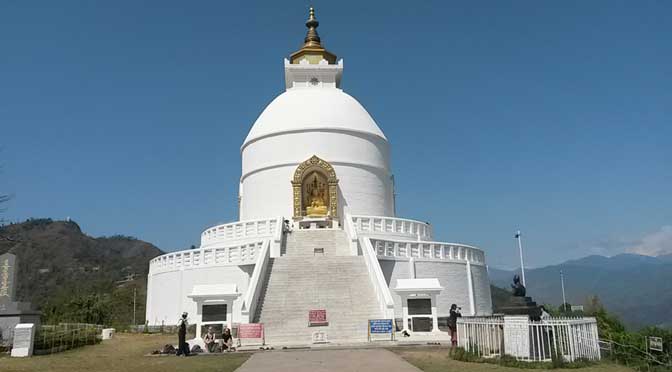 Kathmandu Pokhara tour - Shanti stupa