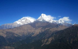 Annapurna first and annapurna south from ghorepani poon hill